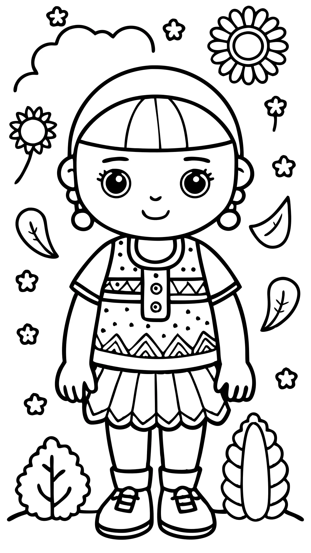 coloring pages paper dolls